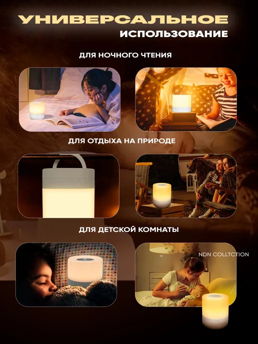 Ночник детский прикроватный, белый, фото 3