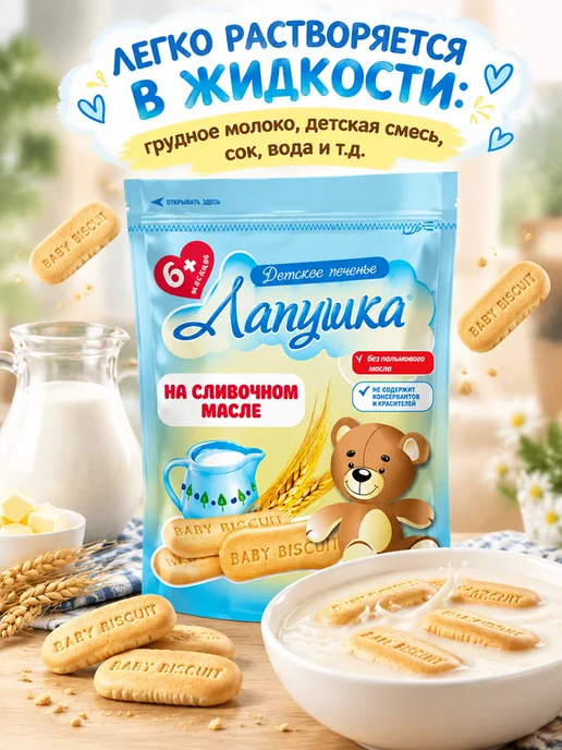adelia.soap Детское растворимое печенье на сливочном масле, вариант, фото 2