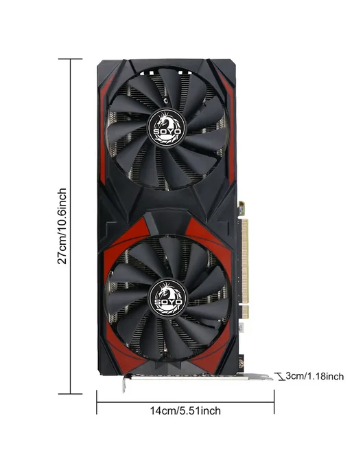 SOYO Видеокарта AMD Radeon RX 5700 8GB GDDR6 для настольных компь…, 8 ГБ, фото 2