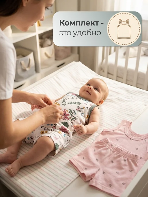Эскимо. Майка детская бельевая, набор 2 шт, 2 шт, фото 3