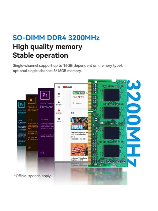 Beelink Мини ПК MINI S12 PRO Intel N100, 16ГБ+500 ГБ, 16 ГБ, 512 ГБ, фото 8