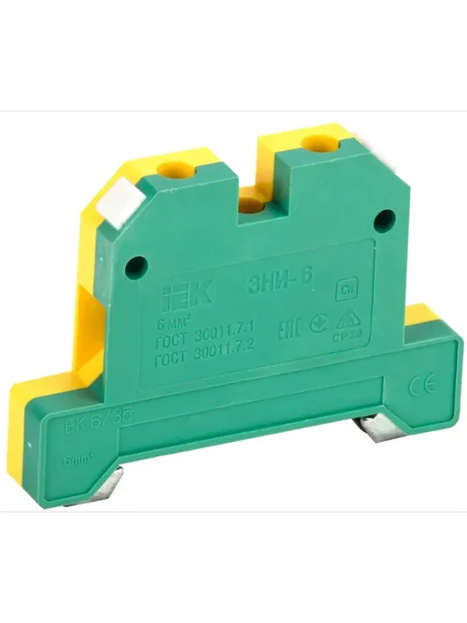 Iek ЗНИ-6 PEN Зажим наборный, колодка клеммная (1 шт.), 2 шт