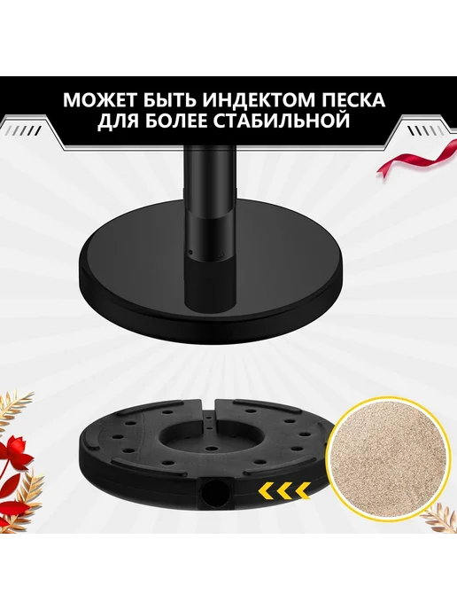 INVIKA- Crowd Control Barriers Мобильная стойка ограждения с лентой 5 м комплект 2 шт, 2 шт, фото 5