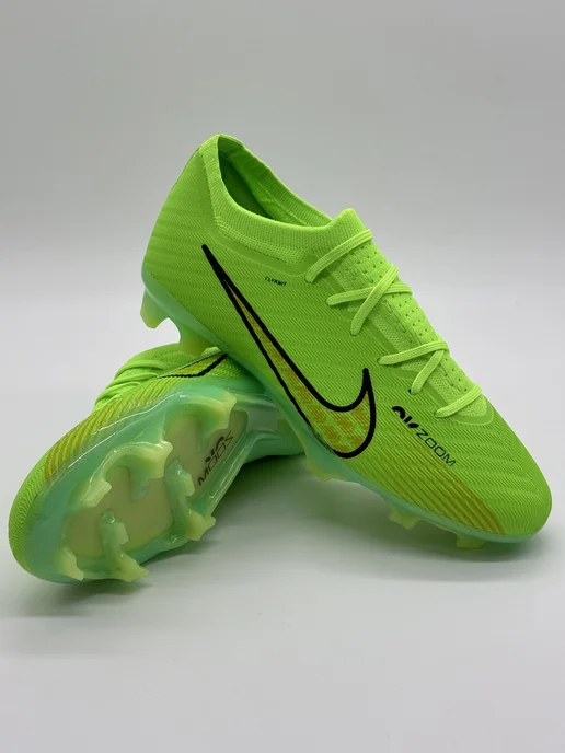 Бутсы Nike Air Zoom Mercurial Vapor 15 футбольные шиповки, зеленый, фото 2