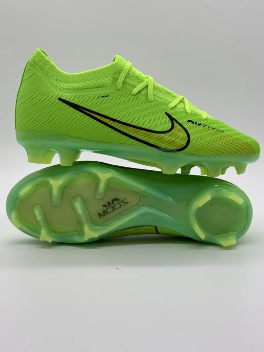 Бутсы Nike Air Zoom Mercurial Vapor 15 футбольные шиповки, зеленый, фото 3