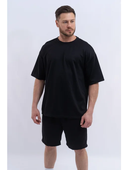 LVT FASHION Костюм футболка шорты летний, черный, фото 3