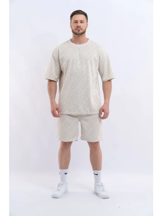 LVT FASHION Костюм футболка шорты летний, белый