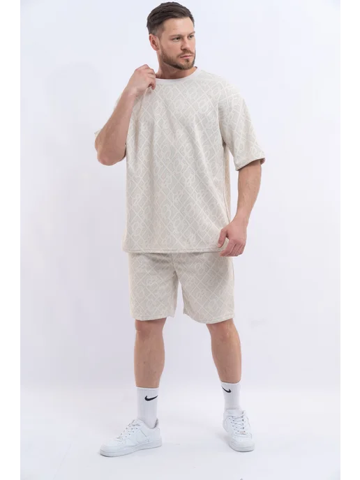 LVT FASHION Костюм футболка шорты летний, белый, фото 5