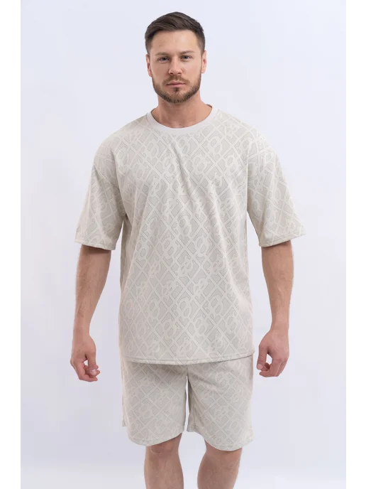 LVT FASHION Костюм футболка шорты летний, белый, фото 7