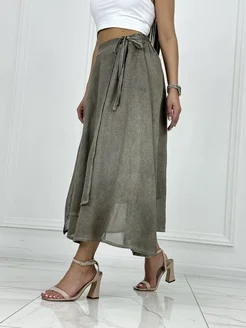 Юбка летняя льняная 401508257 купить за 2 160 ₽ в интернет‑магазине Wildberries