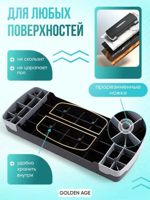 Степ платформа для фитнеса и похудения, синий, фото 3