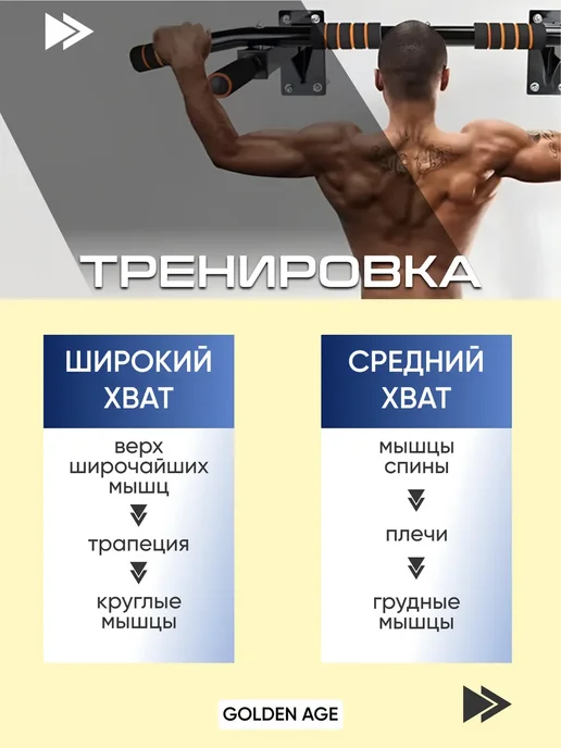 шведская стенка Турник настенный для подтягивания взрослый для дома, черный, фото 2