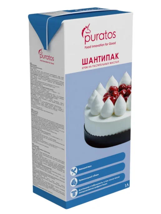 Puratos Растительные сливки Шантипак 6л и кондитерский мешок, 6 л, фото 3