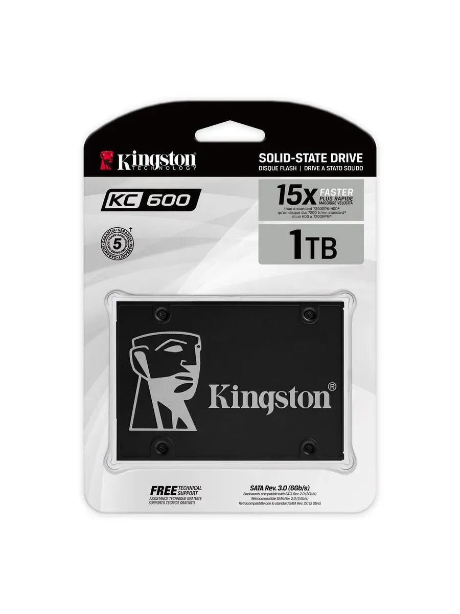 SSD 1024GB, SATA, 550 520 MB s Kingston 401767945 купить за 37 239 ₽ в интернет‑магазине Wildberries