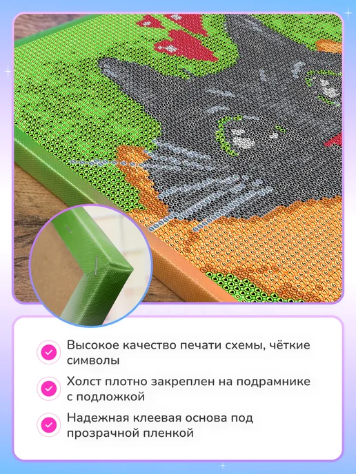 Алмазныи ряд Алмазная мозаика на подрамнике 40х50 см Вино и фрукты, 40x50 см, фото 5