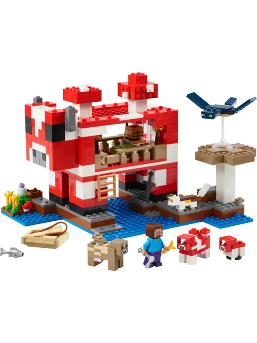 LEGO Конструктор Minecraft 21270 Грибной домик, зеленый, фото 3