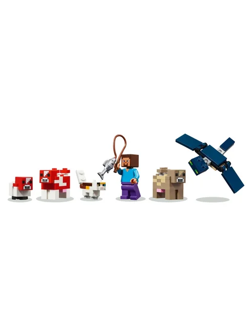 LEGO Конструктор Minecraft 21270 Грибной домик, зеленый, фото 7
