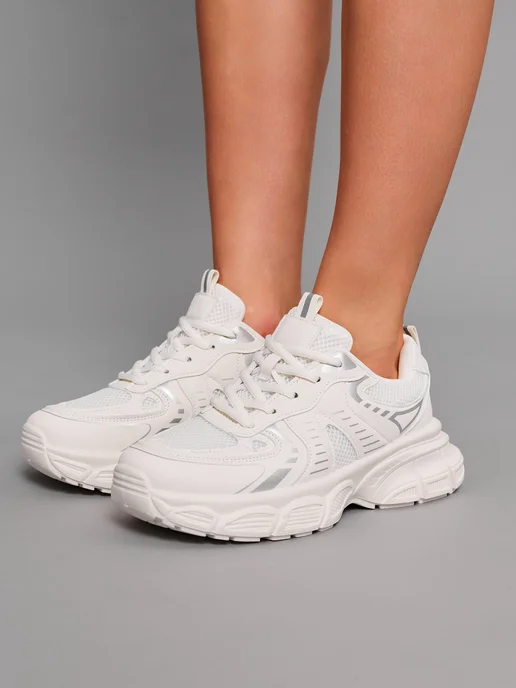Кроссовки спортивные повседневные, белый, фото 7