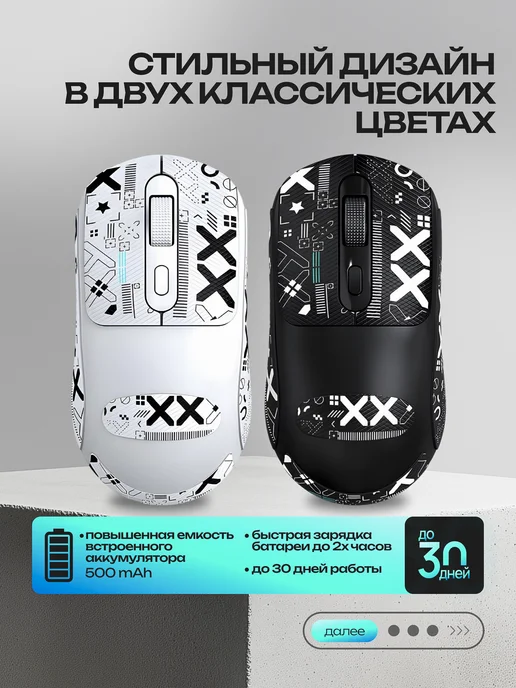 DreamGo Мышка офисная беспроводная для ноутбука, черный, фото 3