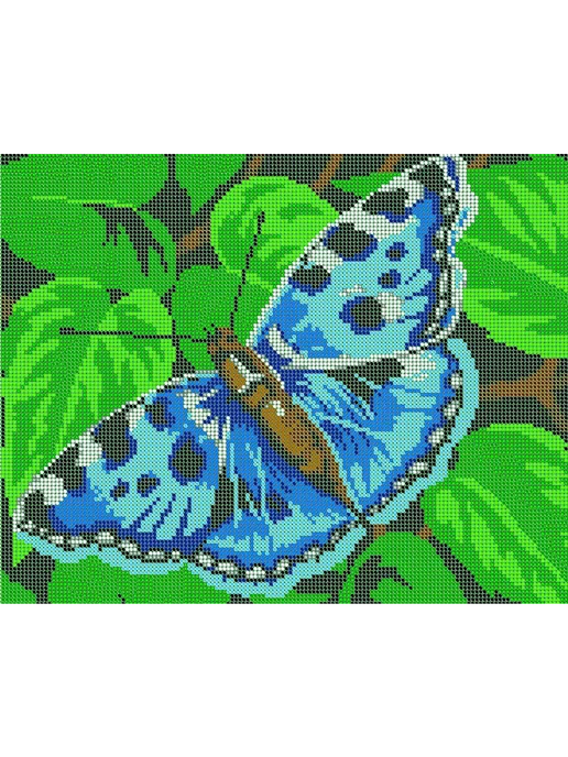 Картины Бисером Основа для вышивания бисером "Бабочка" 24х30, 24x30, фото 2