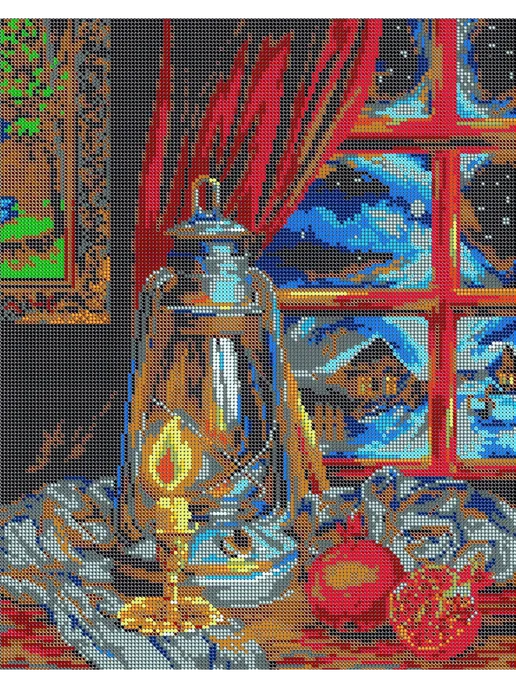 Картины Бисером Основа для вышивания бисером "Зимний уют" 30х38, 30x38, фото 2