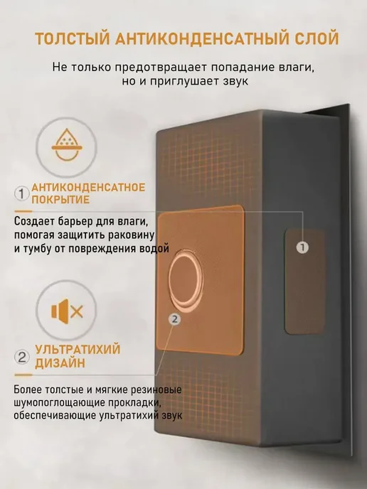 Warwolf Мойка для кухни из нержавеющей стали 50*45, 50x45 см, фото 7