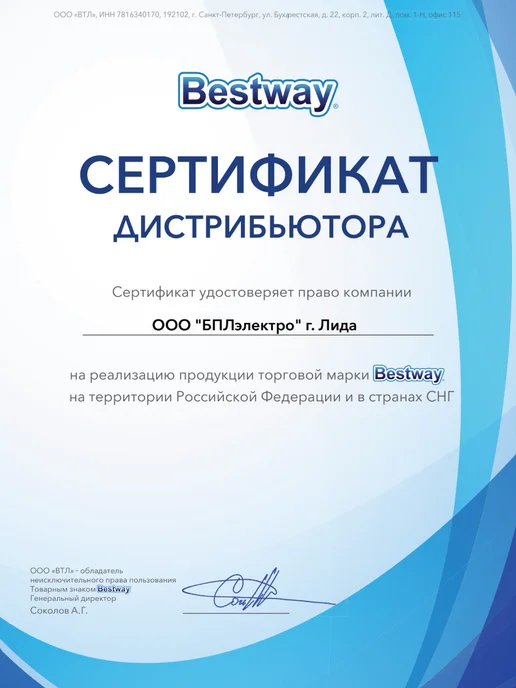 Bestway Очки для плавания с носом мужские женские 1шт 22052, 1 шт, фото 7