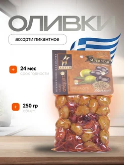 Lelia Оливки черные с косточкой в оливковом масле 275г