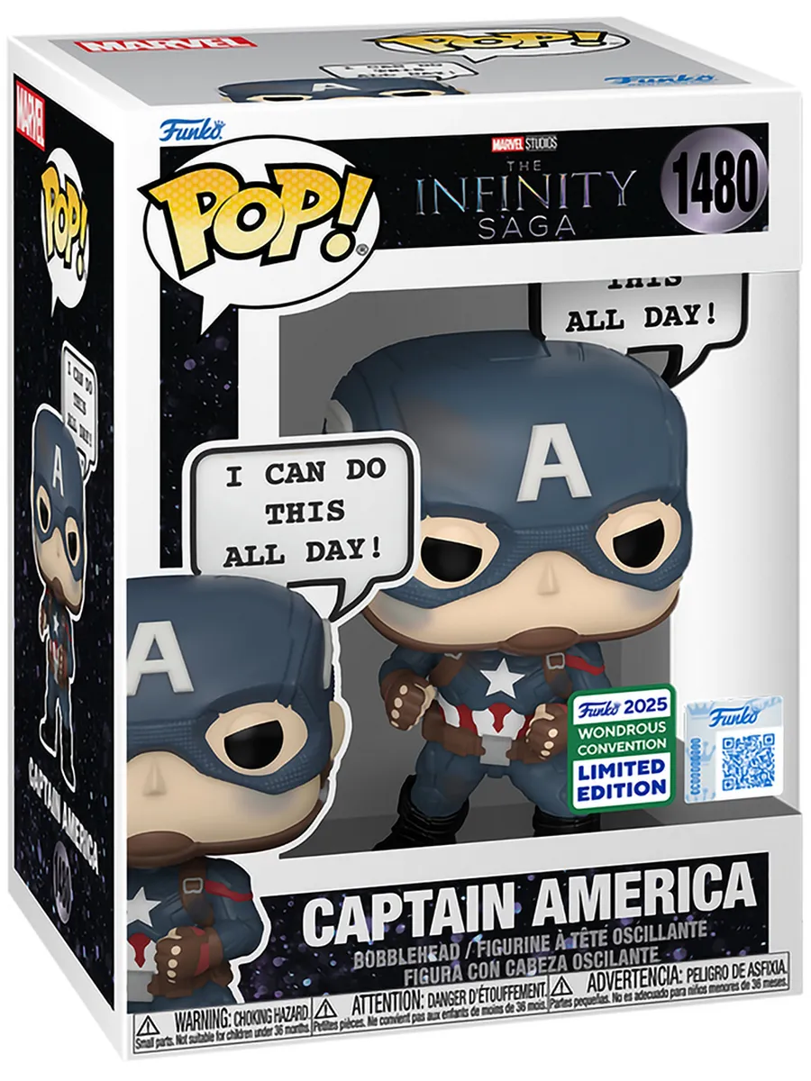 Фигурка Funko POP! Bobble Marvel Captain America WonderCon25