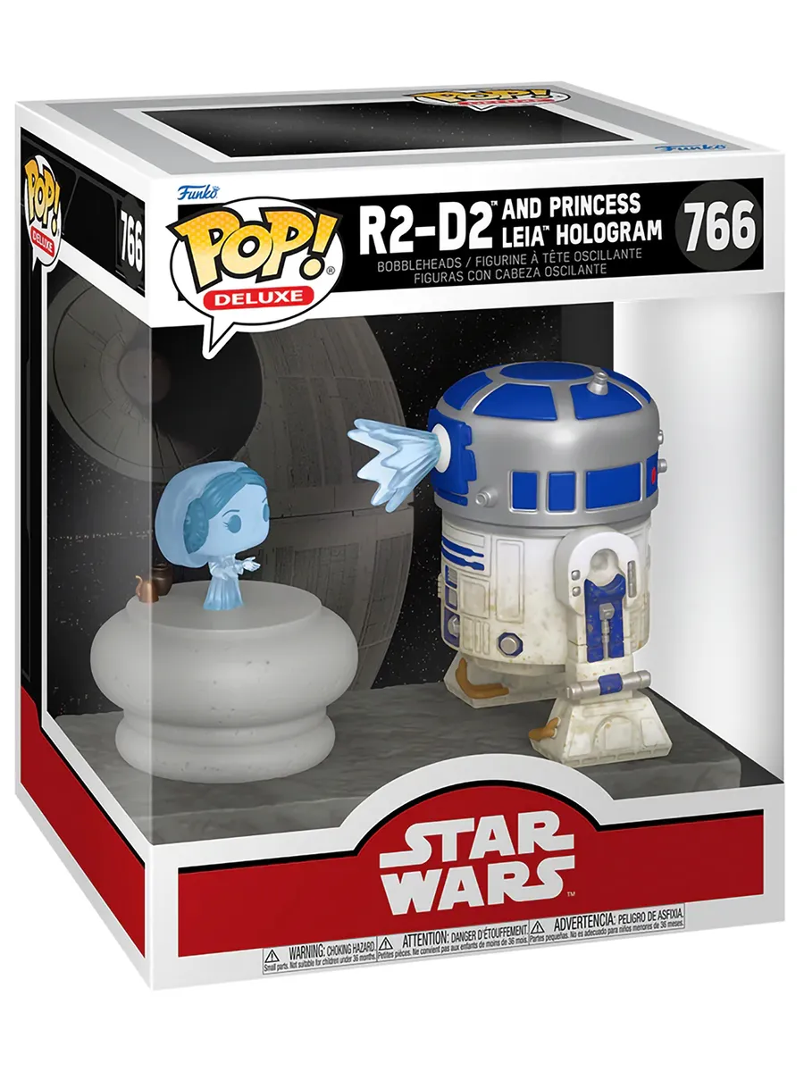 Фигурка POP! Deluxe Bobble Star Wars R2-D2 And Princess Leia