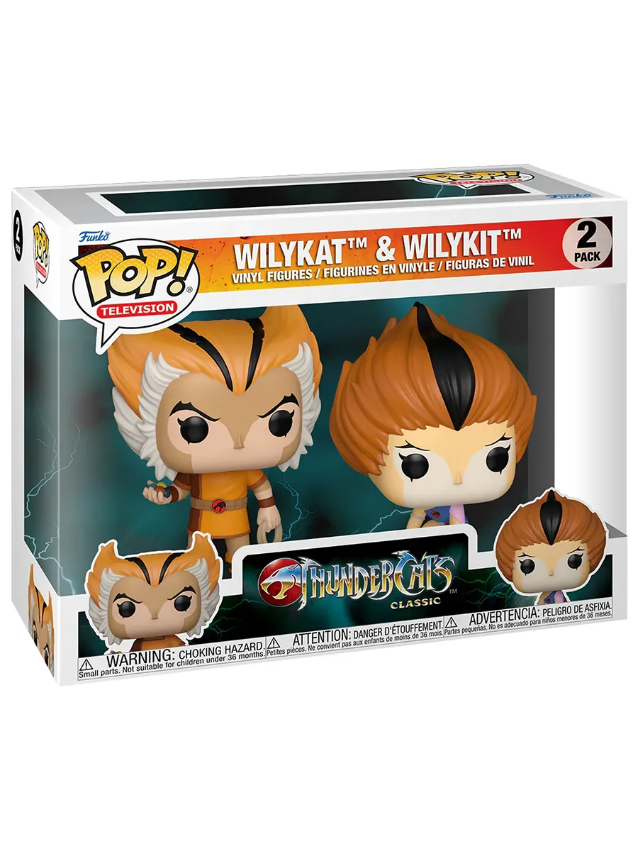 Фигурка Funko POP! TV ThunderCats Wilykat and Wilykit 2PK Фигурка Funko POP! TV ThunderCats Wilykat and Wilykit 2PK