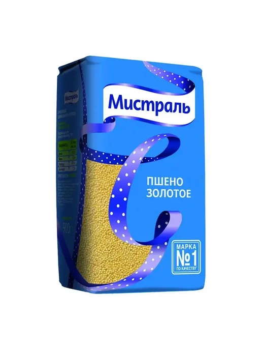 МИСТРАЛЬ Пшено Золотое, золотой, фото 2