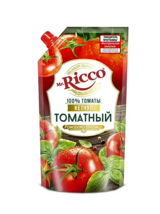 Mr. Ricco Кетчуп Томатный 300 г 3 упаковки, 300 г, фото 2