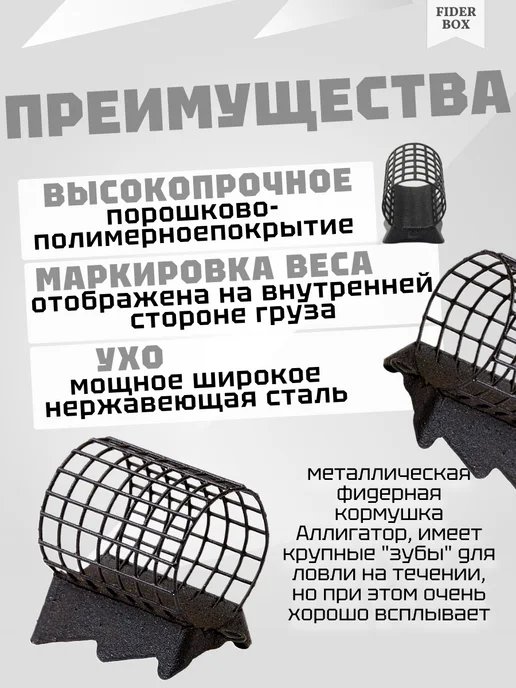 Кормушки фидерные Аллигатор, черный, фото 3
