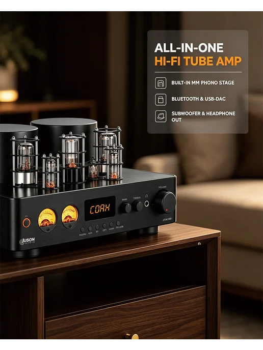 JUSONAUDIO Ламповый усилитель Juson Audio JTA100 мощностью 200 Вт, 200 Вт, фото 7