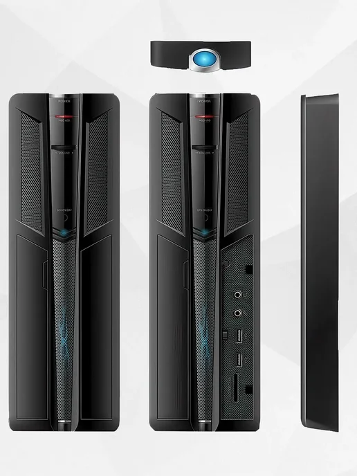 Без ТМ Корпус для ПК S0503-300W SFX (Desktop, встроенные динамики), черный, фото 3