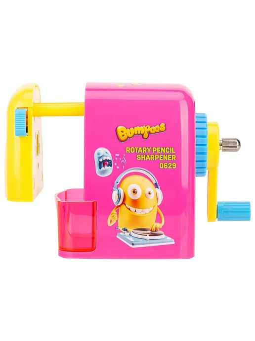DELI Точилка механическая Bumpees пластик розовый, розовый, фото 2
