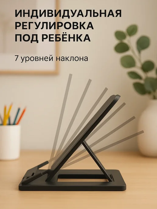 MeLLi School Подставка для книг и учебников школьная, черный, фото 3