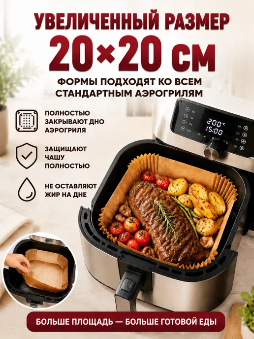Candyman Форма для аэрогриля пергаментная бумага 100 шт, 100 шт, фото 2