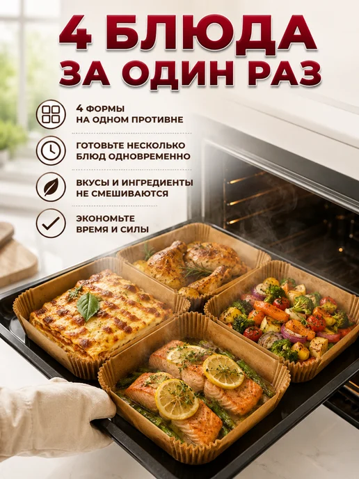 Candyman Форма для аэрогриля пергаментная бумага 100 шт, 100 шт, фото 3