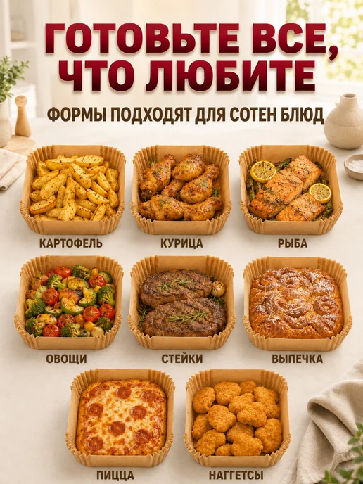 Candyman Форма для аэрогриля пергаментная бумага 100 шт, 100 шт, фото 7