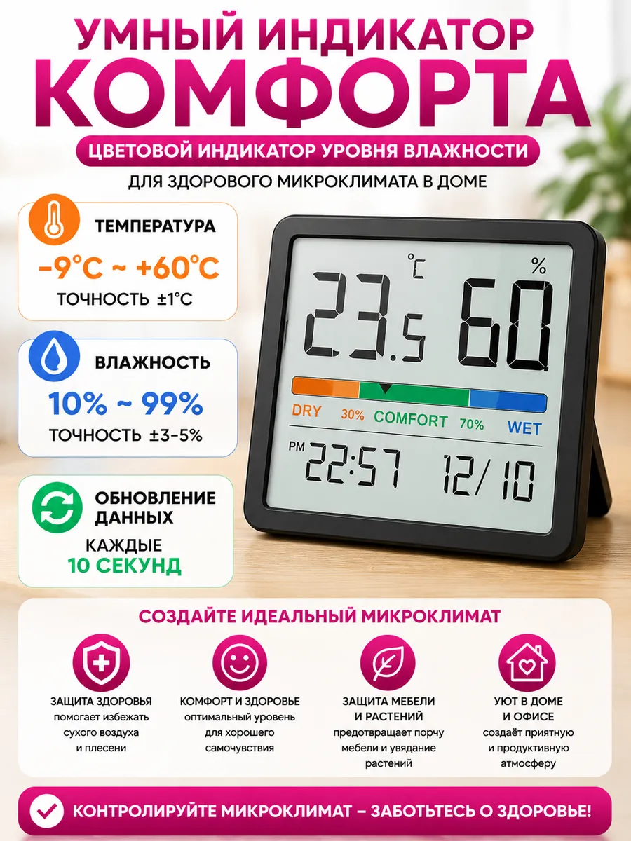 Гигрометр комнатные точный