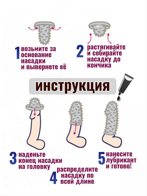 El-Ero Насадка на член силиконовая рельефная, черный, фото 4