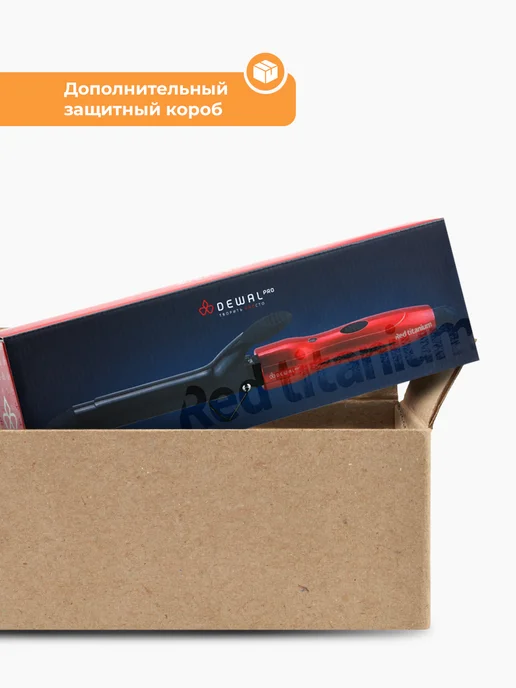 DEWAL Плойка для крупных локонов 33 мм Pro, черный, фото 7