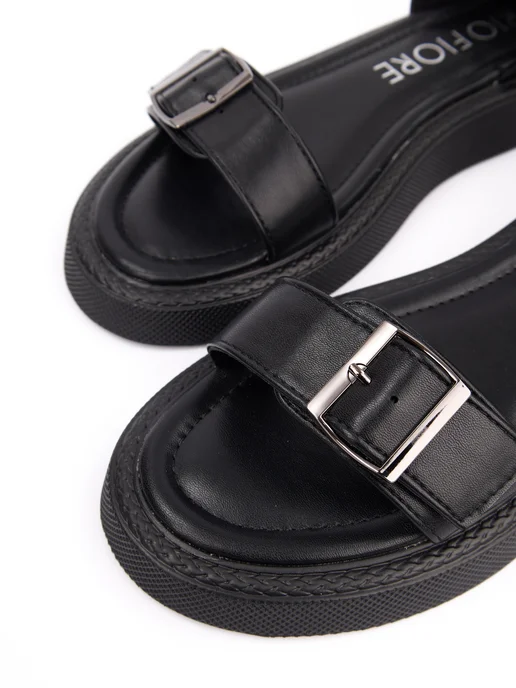 Rio Fiore Босоножки летние на платформе, черный, фото 6