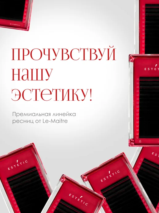 Le Maitre Черные ресницы для наращивания C+ 0.07 6 mm 16 линий, черный, фото 6