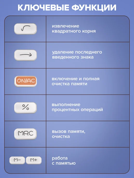 Brauberg Калькулятор настольный, 12 разрядов, 93x148 мм, фото 6