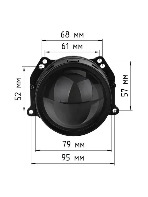 AoZoom Светодиодные линзы для BMW X3 F25 2014-2017 без AFS, 4 шт, фото 8