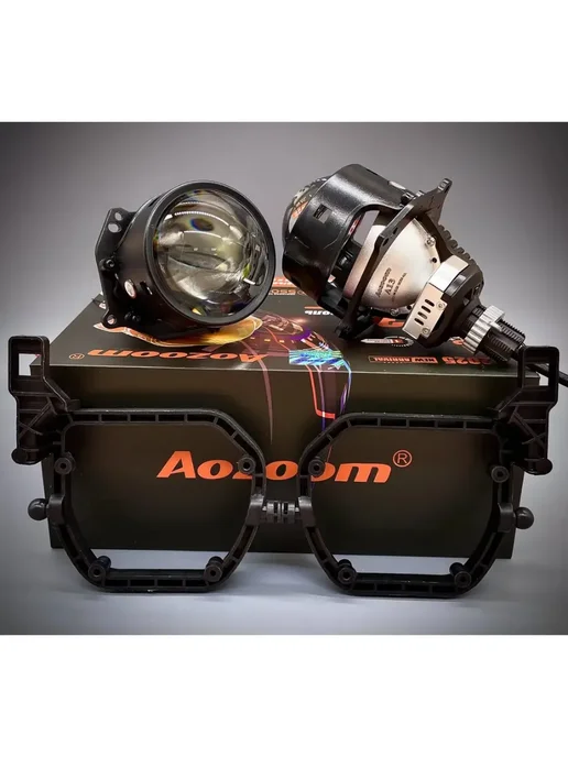 AoZoom Светодиодные линзы для BMW X5 E70 2006-2013 без AFS, 4 шт, фото 4