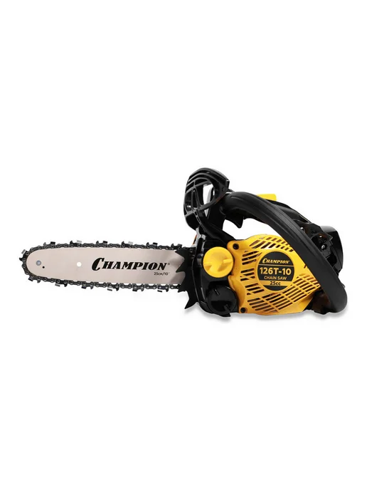 CHAMPION Бензопила 126T-10 Yellow Black, черный, фото 6